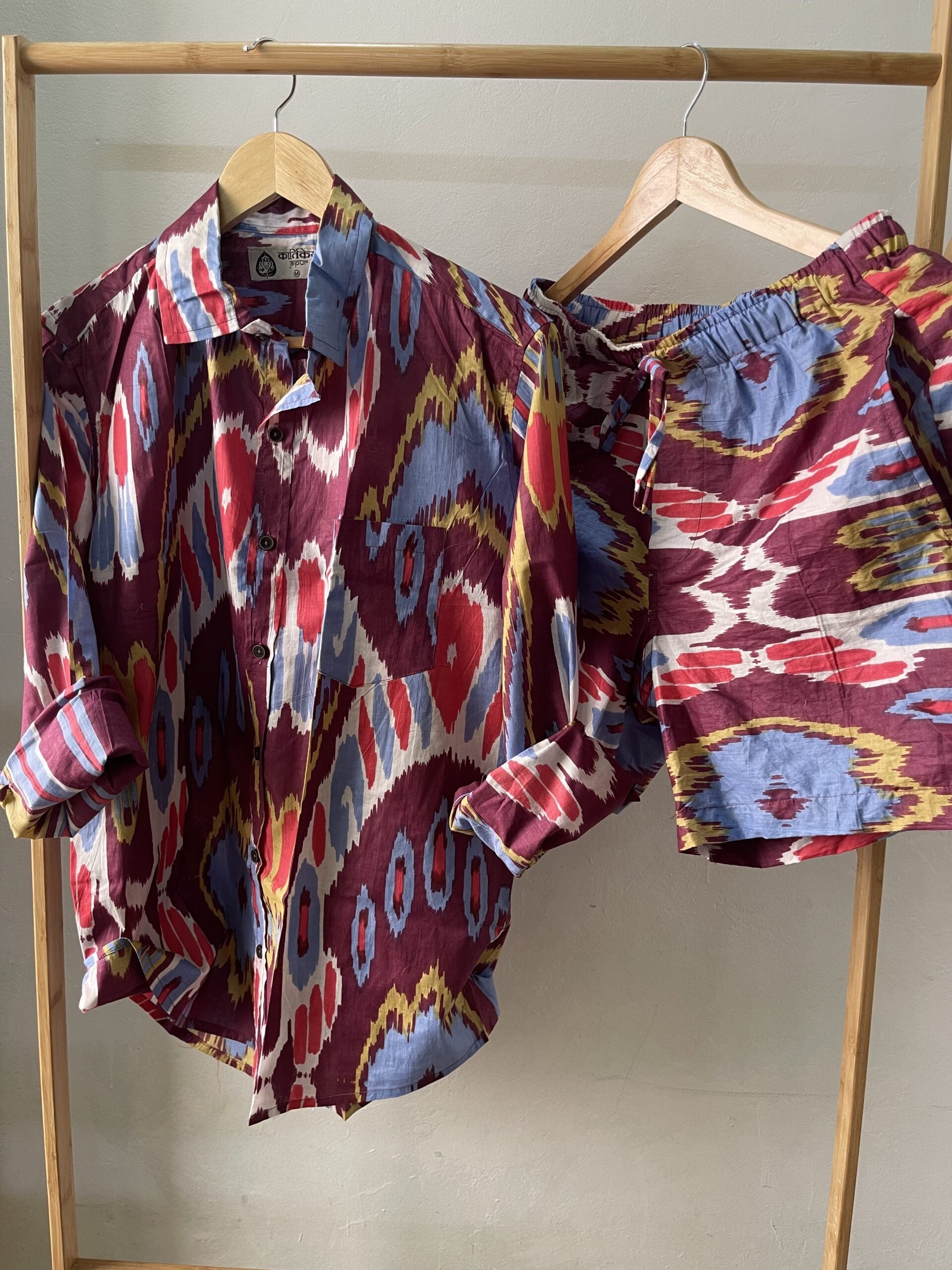 Unisex Free Size Ikat Co ord Sets