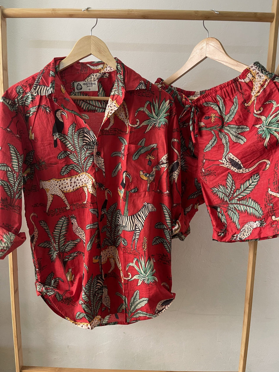 Unisex Free Size Jungle Breezy Co ord Sets