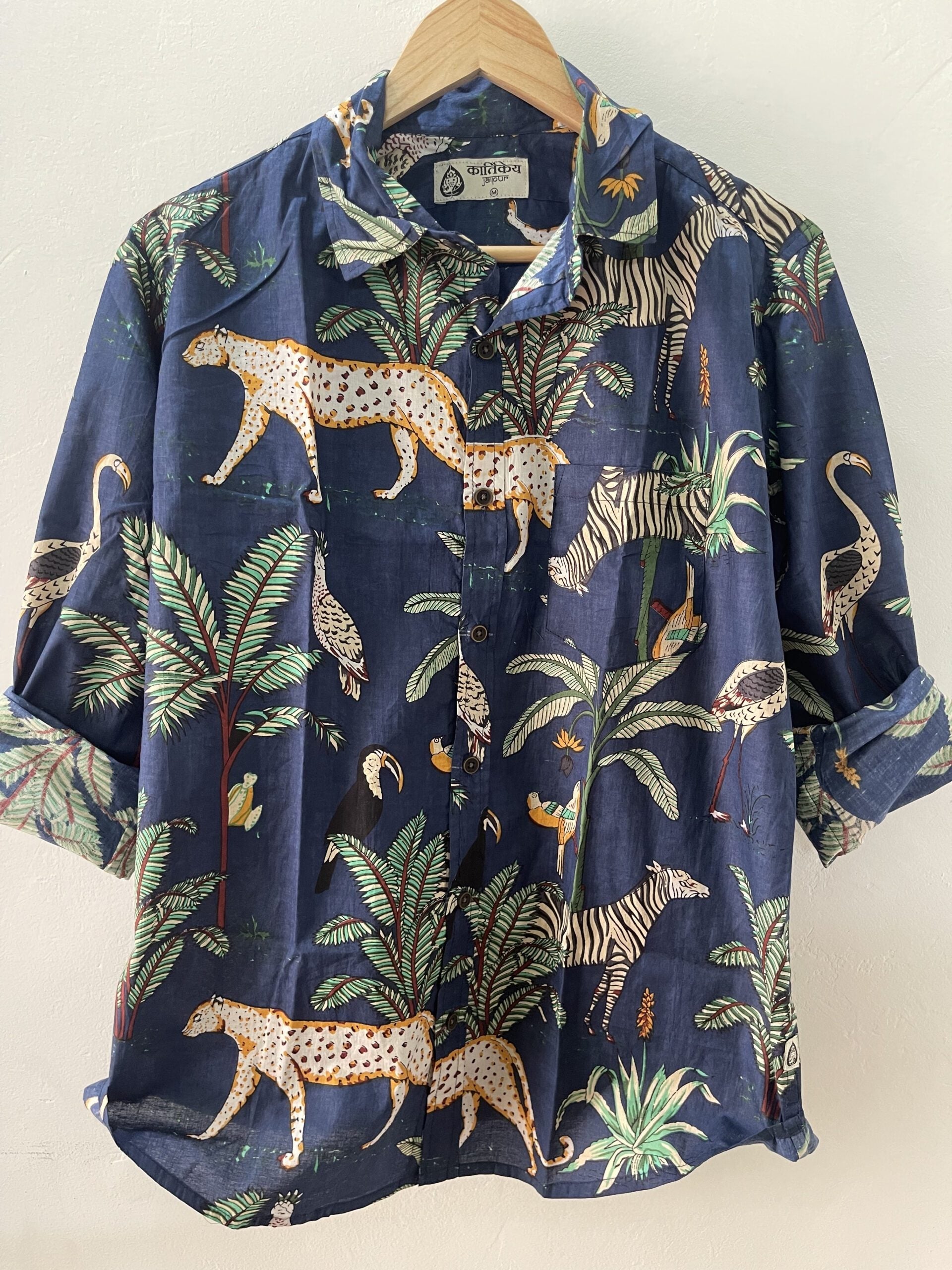 Unisex Free Size Blue Jungle Co ord Sets