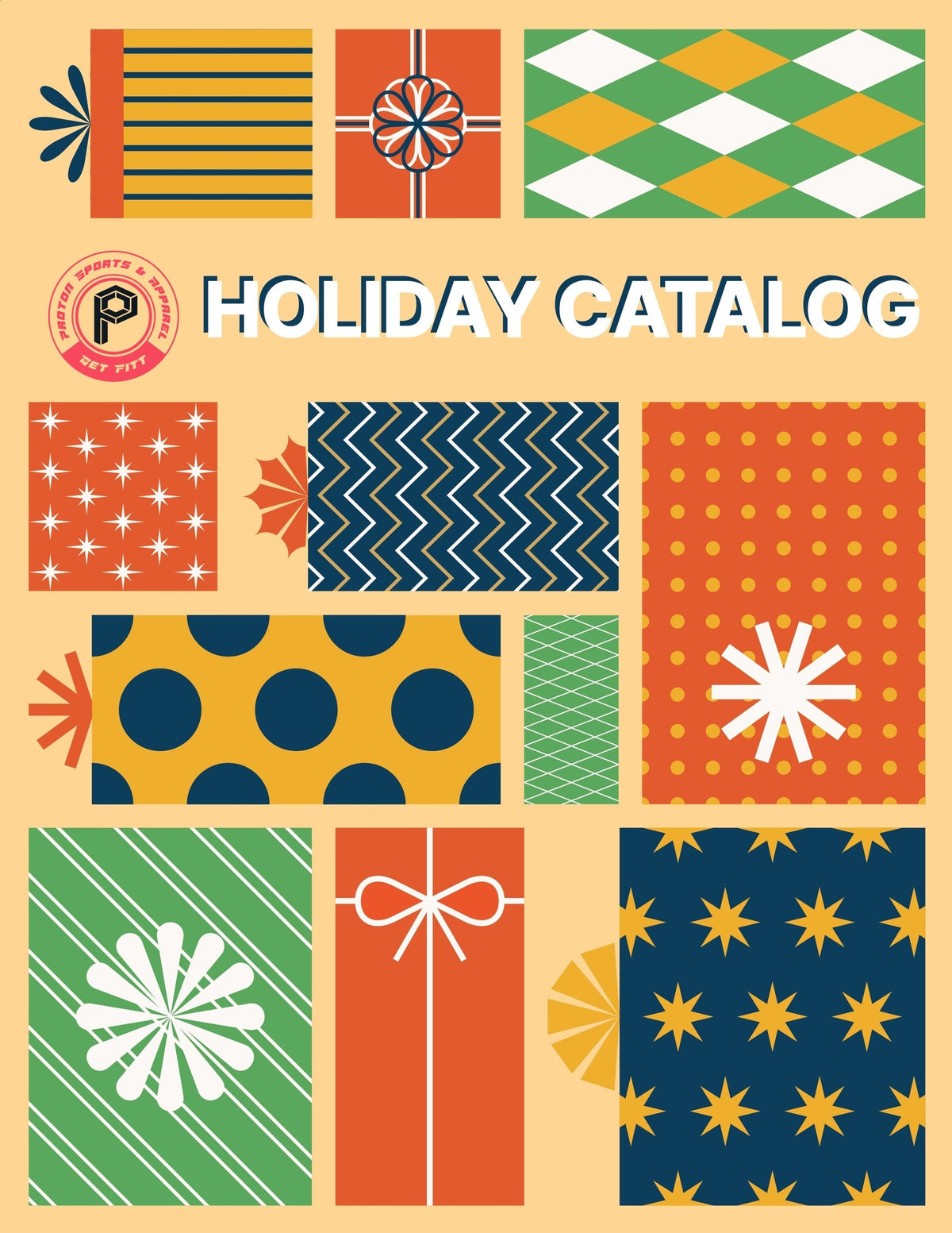 Proton Sports & Apparel Holiday Tech & Gifts catalog banner