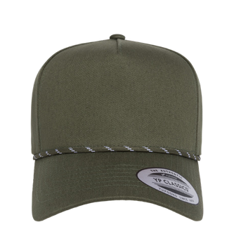 YP Classics Retro Cotton Blend Five-Panel Rope Cap