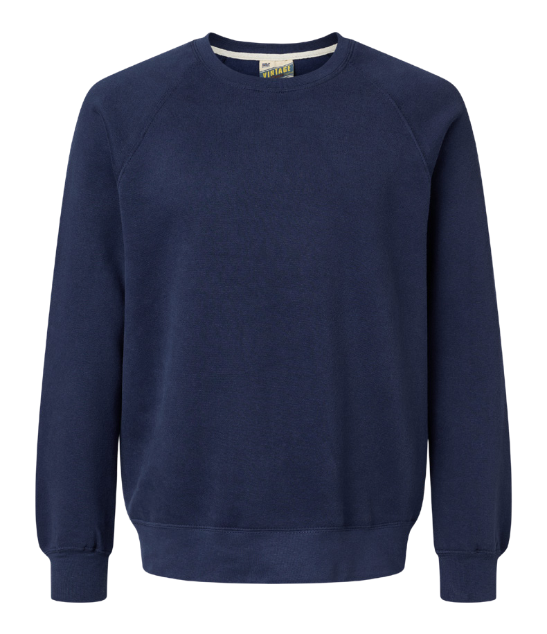 MV Sport Unisex Vintage Fleece Raglan Crewneck Sweatshirt