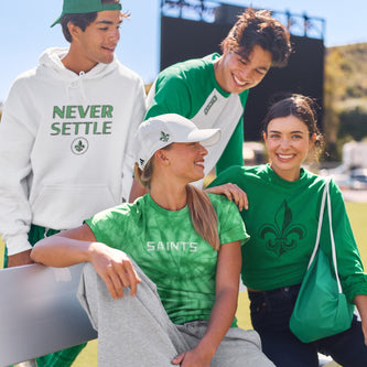 Team Kelly Green apparel in a team lifestyle setting