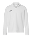 Adidas Quarter-Zip Pullover in White/Team Grey Four - Team White catalog style AT400
