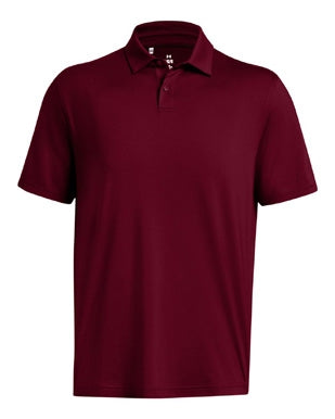 Under Armour Cardinal/White Team Polo