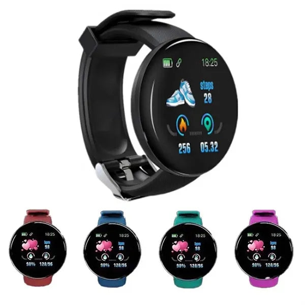 Round Bluetooth Smart Fitness Activity Tracker Watch