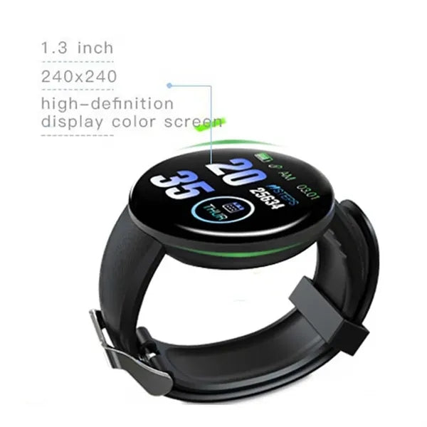 Round Bluetooth Smart Fitness Activity Tracker Watch