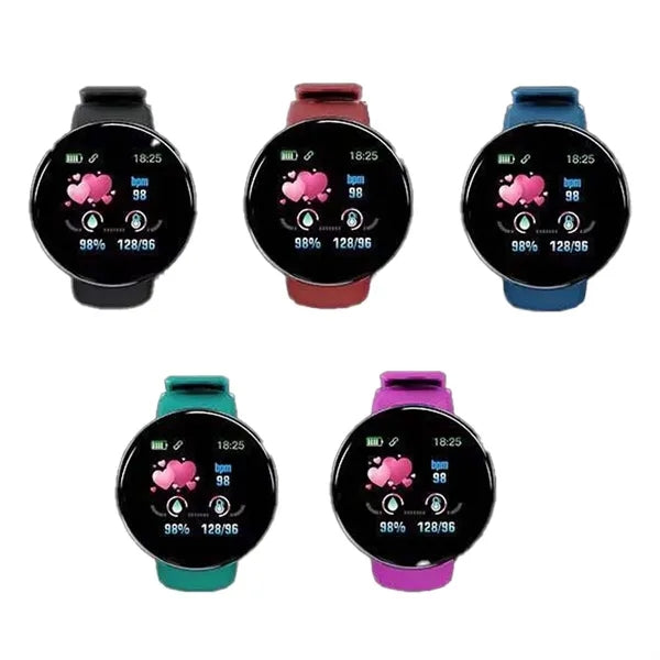 Round Bluetooth Smart Fitness Activity Tracker Watch