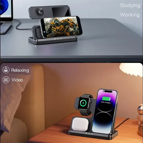 Portable Folding Three-in-one Wireless Charger
