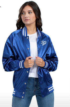 SATIN BASEBALL JACKET