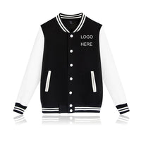 Unisex Varsity Baseball Jackets Fleece Baseball Uniforms