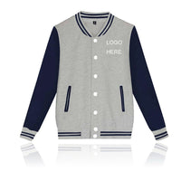 Unisex Varsity Baseball Jackets Fleece Baseball Uniforms