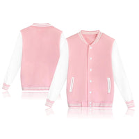 Unisex Varsity Baseball Jackets Fleece Baseball Uniforms