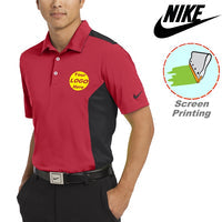 Nike Dri-FIT Engineered Mesh Polo w/ Screen Print 6.3 oz
