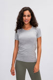 Round Neck Short Sleeve Active T-Shirt