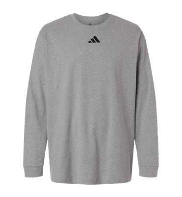 Adidas Adidas Team Long-Sleeve T-Shirt in Medium Grey Heather