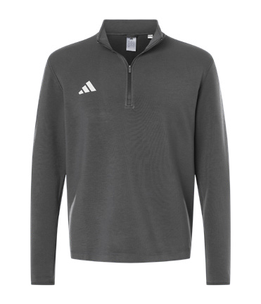 Adidas Adidas Team Quarter-Zip Pullover in Team Grey Four/White