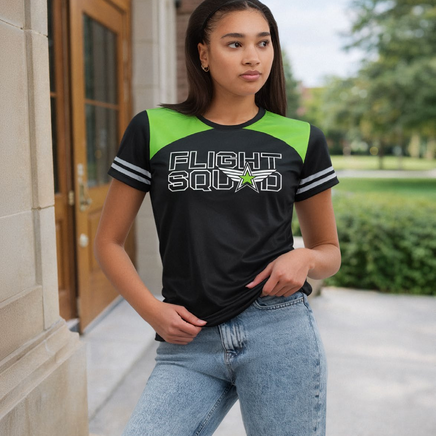 Ladies Freestyle Sublimated 5-Day Turbo Crew Neck Tee