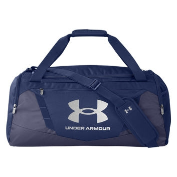 Under Armour Duffel Bag in Midnight Navy/Metallic Silver - Team Navy catalog style 1369223