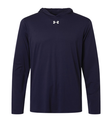 Under Armour Hooded Shirt in Midnight Navy/White - Team Navy catalog style 6014164