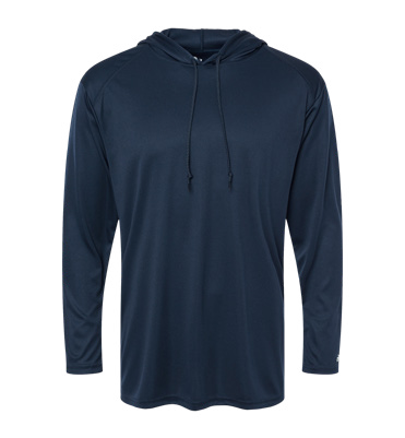 Badger Hooded Shirt in Navy - Team Navy catalog style 4105