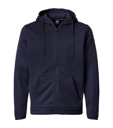 Under Armour Hoodie in Midnight Navy/White - Team Navy catalog style 6010886