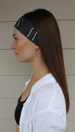 Sport Headtie - Black/Pearl Gray Sweat Repeat