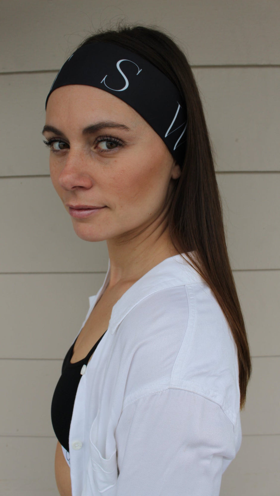 Sport Headtie - Black/Pearl Gray Sweat Repeat