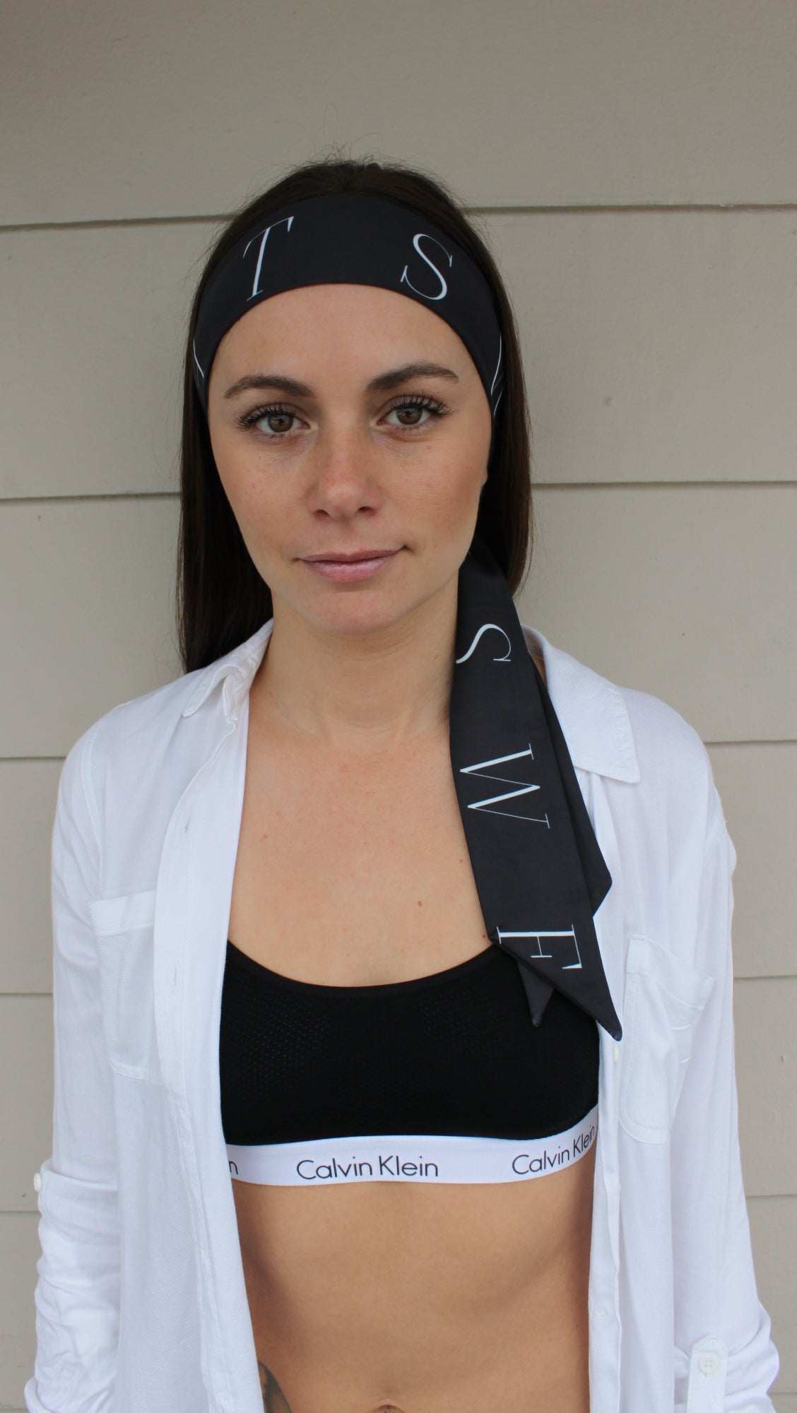Sport Headtie - Black/Pearl Gray Sweat Repeat