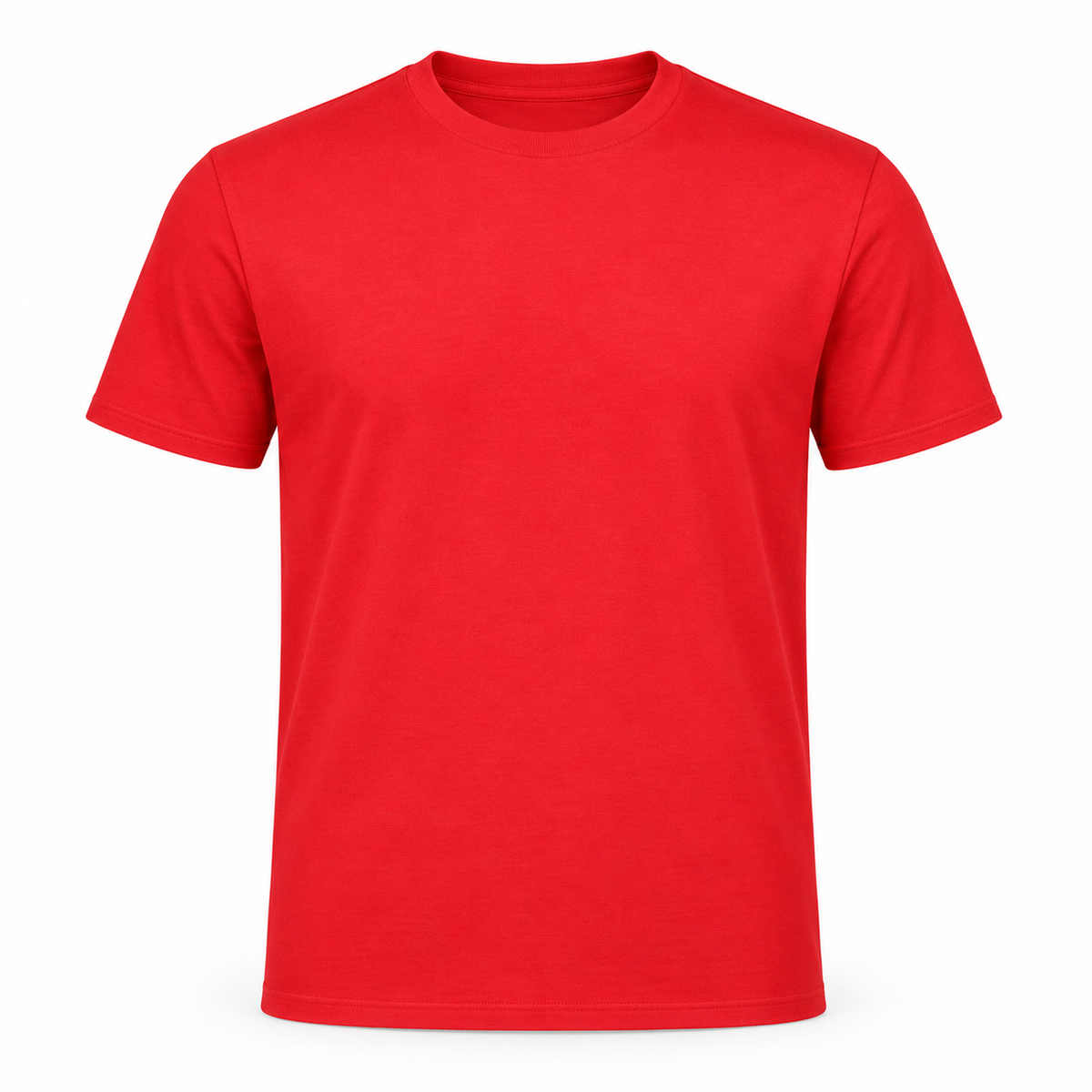 All-Day Core Basic 50/50 T-shirt, red front view
