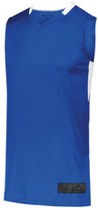 Augusta Sportswear Step-Back basketball jersey, Royal and White