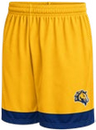 ChromaGear reversible shorts, gold and navy colorway product view