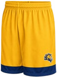 ChromaGear reversible shorts, gold and navy colorway product view