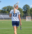 ChromaGear reversible lacrosse pinnie model, rear view