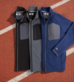 Holloway Sideline Grid Fleece Full-Zip Jacket