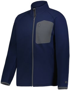 Holloway Sideline Grid Fleece Full-Zip Jacket