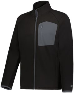 Holloway Sideline Grid Fleece Full-Zip Jacket