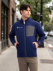 Holloway Sideline Grid Fleece Full-Zip Jacket