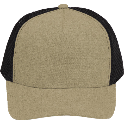 Elevate Recycled Cotton Canvas 5 Panel Mesh Back Ballcap