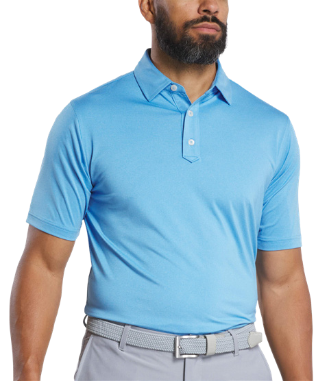 FootJoy Men's MicroFeeder Stripe Performance Golf Polo