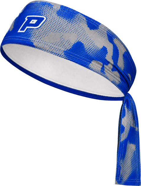 Watercolor tie-back headband from the client catalog