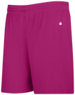 Ladies and girls B-Core flag football shorts in hot pink