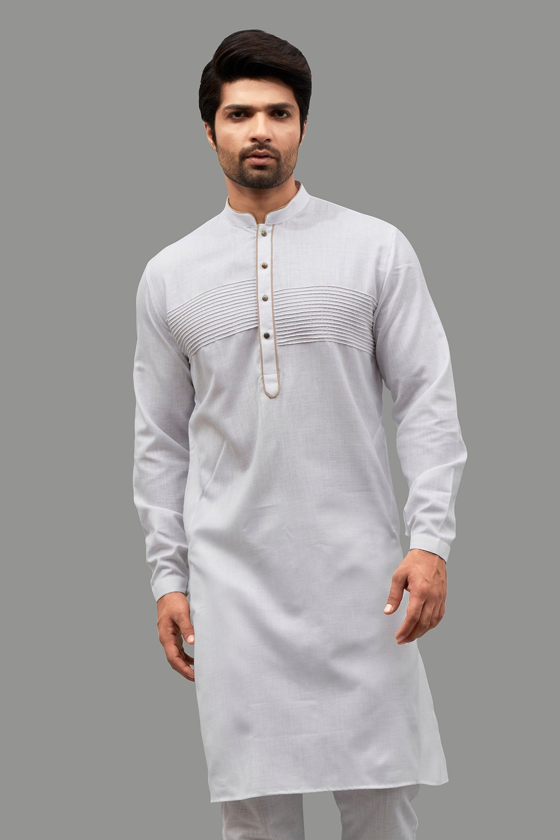 White Classic Kurta for Men
