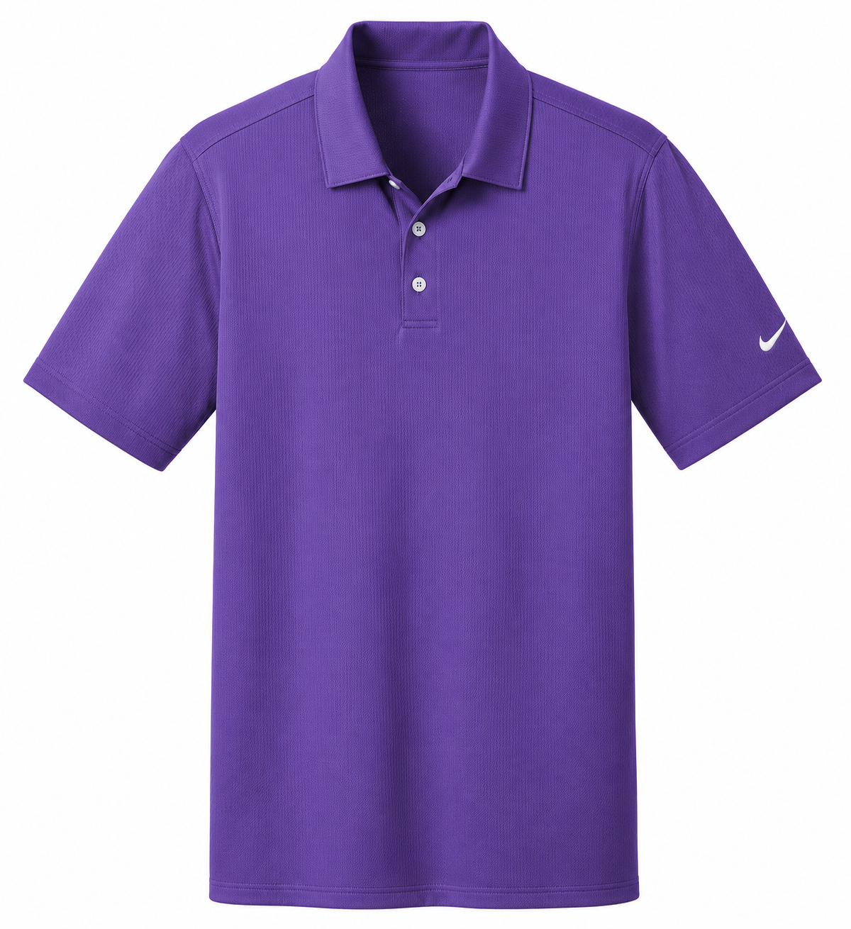 Purple Nike Dri-FIT vertical mesh polo
