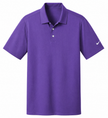 Purple Nike Dri-FIT vertical mesh polo