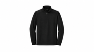 Nike Golf half-zip cover-up, front view, black