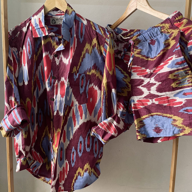 Unisex Free Size Ikat Co ord Sets