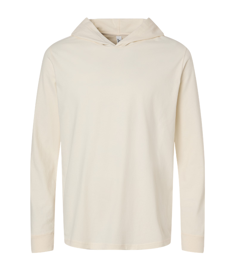 American Apparel Unisex Sueded Long Sleeve Hooded Tee