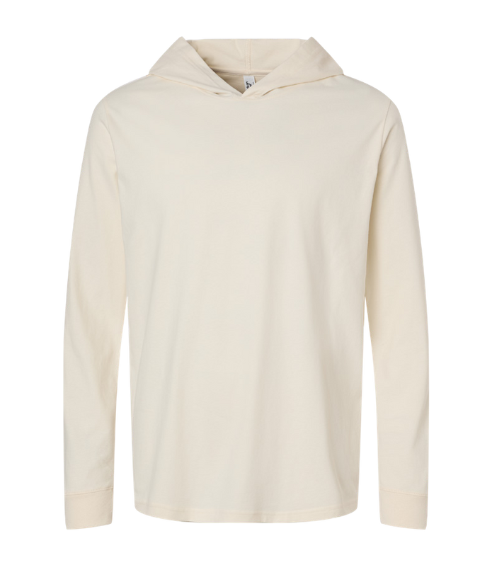 American Apparel Unisex Sueded Long Sleeve Hooded Tee