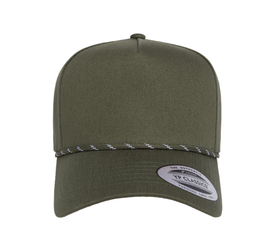 YP Classics Retro Cotton Blend Five-Panel Rope Cap product image